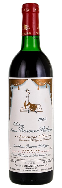1986 Château Mouton Baronne Philippe Hommage a Pauline, 750ml