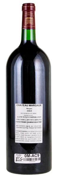 2003 Château Margaux, 1.5ltr