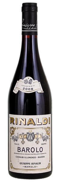 2008 Giuseppe Rinaldi Barolo Cannubi San Lorenzo - Ravera, 750ml