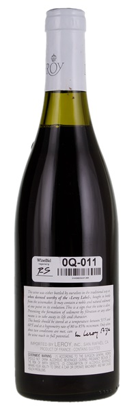 2009 Maison Leroy Pernand Vergelessess Rouge, 750ml