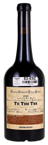 2020 The Third Twin Nuestra Senora del Tercer Gemelo, 750ml