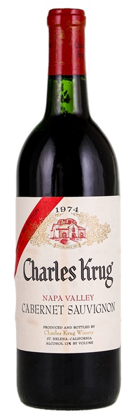 1974 Charles Krug Vintage Selection Lot F1 Cabernet Sauvignon, 750ml