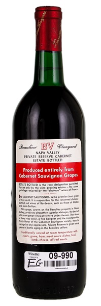 1968 Beaulieu Vineyard Georges de Latour Private Reserve Cabernet Sauvignon