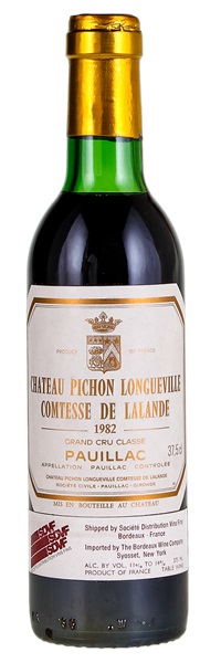 1982 Château Pichon-Longueville-Comtesse-de-Lalande, 375ml