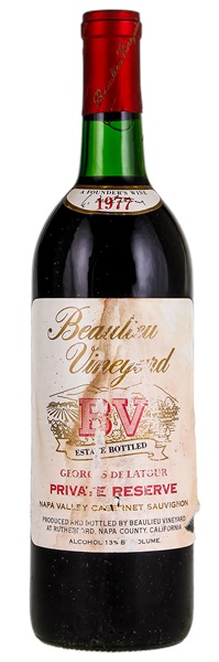 1977 Beaulieu Vineyard Georges de Latour Private Reserve Cabernet Sauvignon