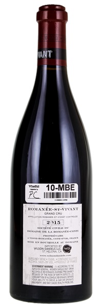 2015 Domaine de la Romanee-Conti Romanee-St. Vivant