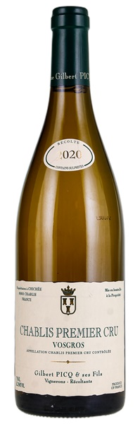 2020 Gilbert Picq Chablis Vosgros, 750ml