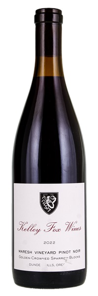 2022 Kelley Fox Wines Maresh Vineyard Golden-Crowned Sparrow Blocks Pinot Noir