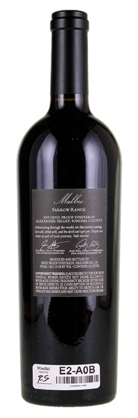 2019 Devil Proof Farrow Ranch Malbec, 750ml
