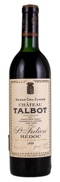1959 Château Talbot, 750ml