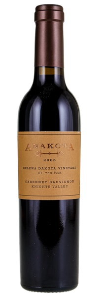 2005 Anakota Helena Dakota Cabernet Sauvignon, 375ml