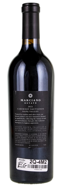2021 Marciano Estate Cabernet Sauvignon, 750ml