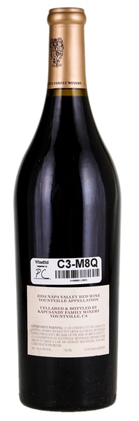 2004 Kapcsandy Family Wines State Lane Vineyard Estate Cuvee, 750ml