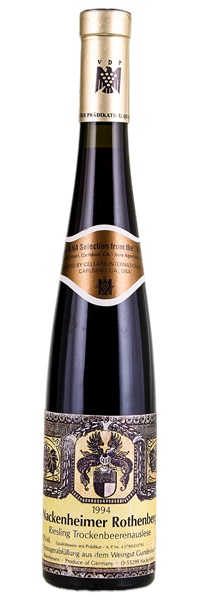 1994 Gunderloch Nackenheim Rothenberg Riesling Trockenbeerenauslese Goldkapsel #17, 375ml