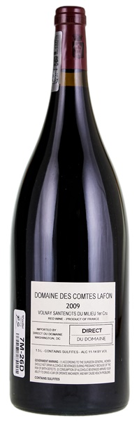 2009 Comtes Lafon Volnay Santenots du Milieu, 1.5ltr