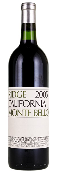 2005 Ridge Monte Bello, 750ml