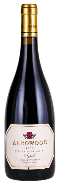 1997 Arrowood Saralee's Vineyard Syrah, 750ml