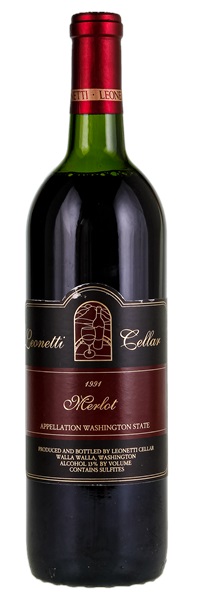 1991 Leonetti Cellar Washington Merlot