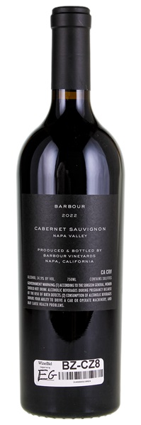 2022 Barbour Cabernet Sauvignon