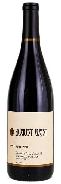 2021 August West Cortada Alta Vineyard Pinot Noir, 750ml