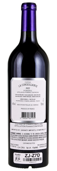2022 Château La Conseillante, 750ml