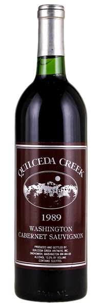 1989 Quilceda Creek Cabernet Sauvignon, 750ml