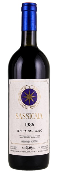 1986 Tenuta San Guido Sassicaia, 750ml