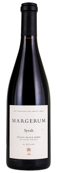 2023 Margerum Estate Block Three Syrah, 750ml