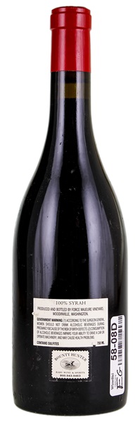 2013 Force Majeure Vineyards Red Mountain Syrah, 750ml