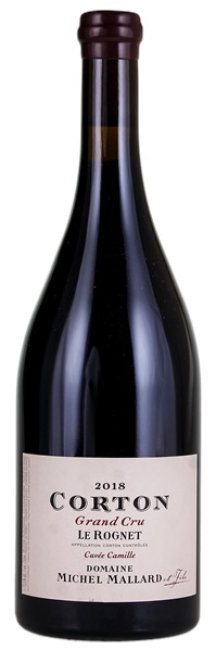 2018 Domaine Michel Mallard Corton Rognet Cuvée Camille, 750ml