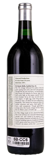 1994 Ridge Monte Bello