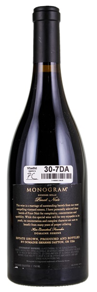 2016 Domaine Serene Monogram Pinot Noir, 750ml