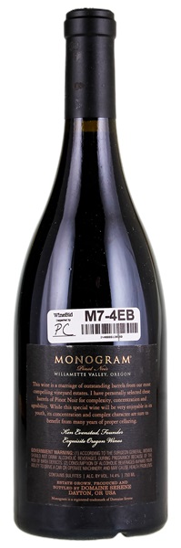 2015 Domaine Serene Monogram Pinot Noir, 750ml