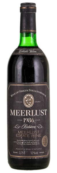 1986 Meerlust Rubicon, 750ml