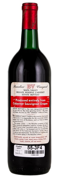 1968 Beaulieu Vineyard Georges de Latour Private Reserve Cabernet Sauvignon