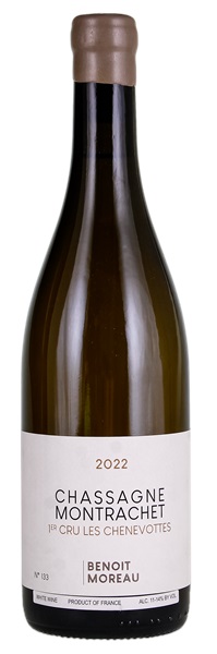 2022 Domaine Benoit Moreau Chassagne-Montrachet Les Chenevottes, 750ml