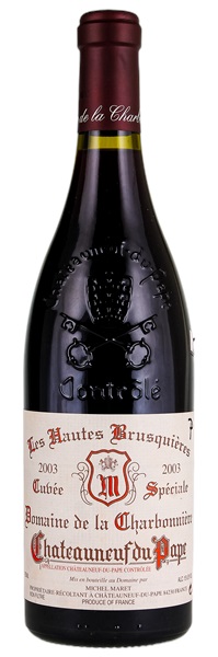 2003 Domaine de la Charbonniere Chateauneuf-du-Pape Les Hautes Brusquieres Cuvee Speciale, 750ml