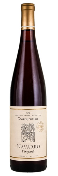 1989 Navarro Vineyards Late Harvest Gewürztraminer, 750ml