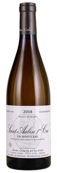 2018 Marc Colin Saint-Aubin Montceau, 750ml