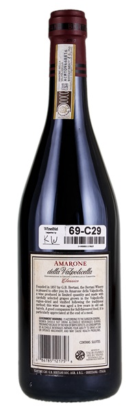 2012 Bertani Amarone della Valpolicella Classico
