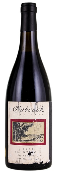 1991 Babcock Vineyards Benedict Vineyard Pinot Noir, 750ml