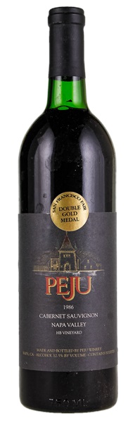 1986 Peju Province HB Vineyard Cabernet Sauvignon, 750ml