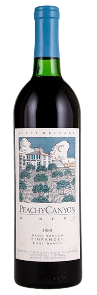 1988 Peachy Canyon Dusi Ranch First Release Zinfandel