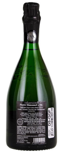 2015 Pierre Gimonnet Special Club Grand Terroirs de Chardonnay, 750ml