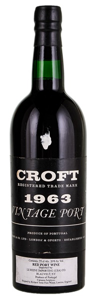 1963 Croft, 750ml