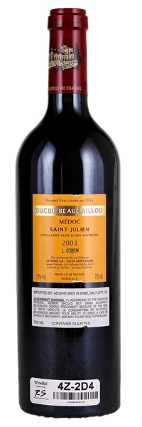2003 Château Ducru-Beaucaillou