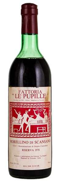 1978 Le Pupille Morellino di Scansano Riserva, 750ml