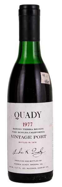 1977 Andrew Quady Rancho Tierra Rejada Vintage Port