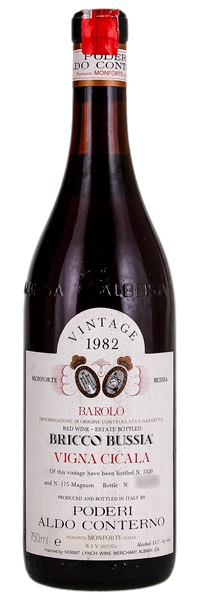 1982 Aldo Conterno Barolo Bussia Cicala, 750ml