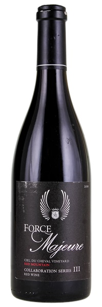 2010 Force Majeure Vineyards Ciel du Cheval Vineyard Collaboration Series III